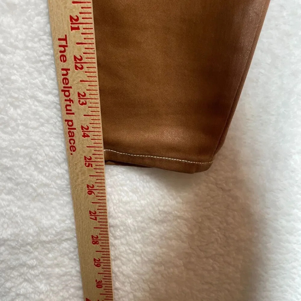 L’agence Margot High Rise Skinny In Java Natural Contrast Coated Size 26 Brown - Picture 5 of 9